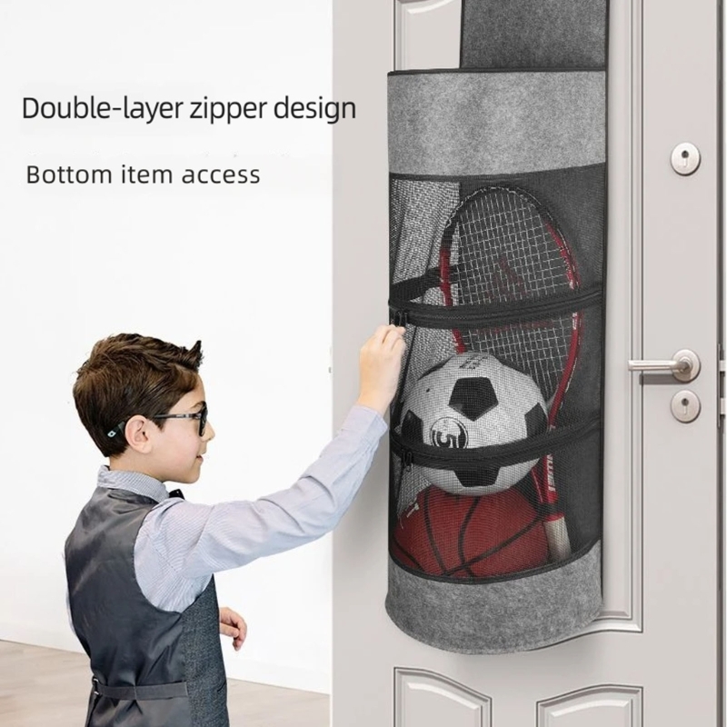 Sports Equipment For Volleyball - Ballaufbewahrungsregal für Sportgeräte, hängender Filzkorb für
