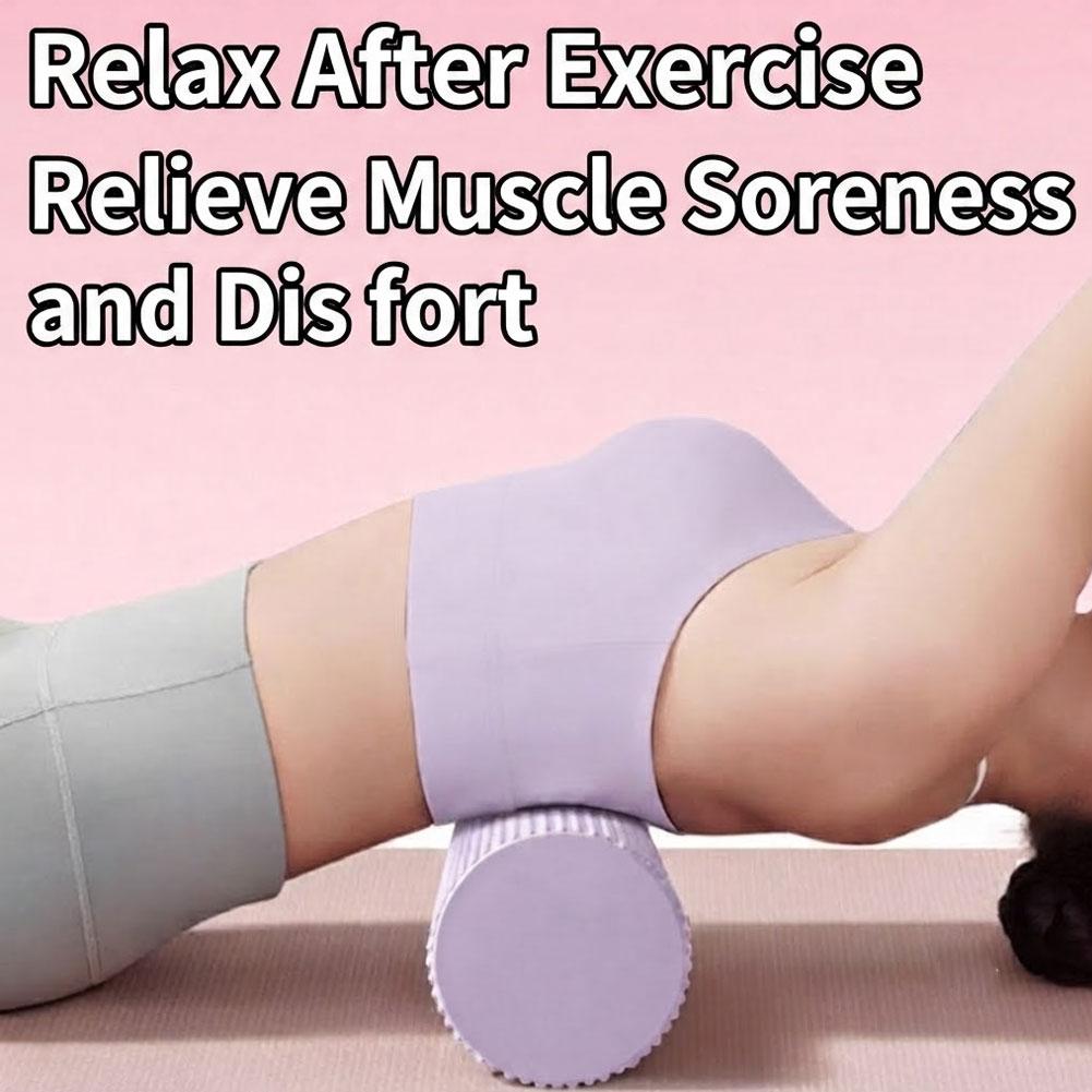 Sports Equipment For Home - Yoga-Schaumstoffrolle EVA Hochdichte Yoga-Säule Pilates-Schaumstoffrolle Übungs-Rückenmassagerolle