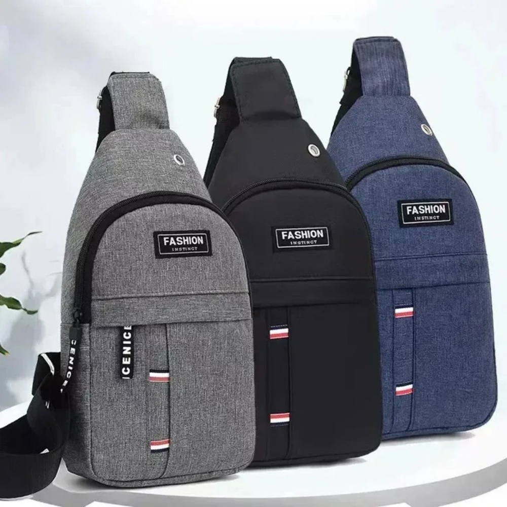 Sports Equipment Box - Modische Street-Style Wasserdichte Canvas-Brusttasche, Sport- und