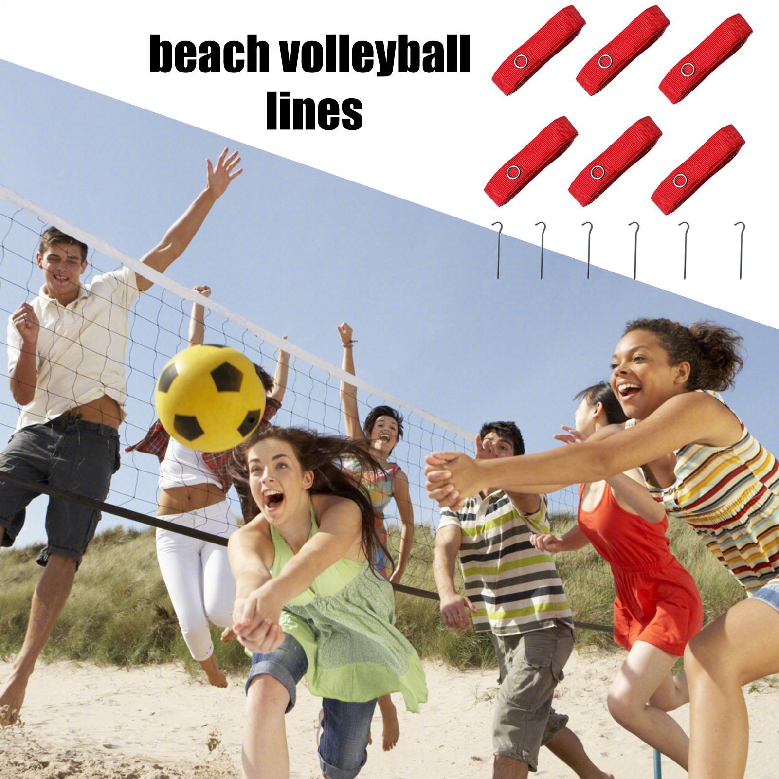 6x Beach-Volleyball-Linienmark – Sports Equipment For Volleyball Bewertung und Preis